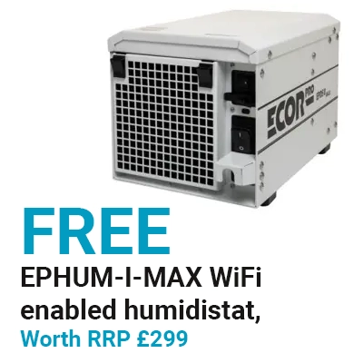 Ecor Pro EPD50 Desiccant Dehumidifier 220v