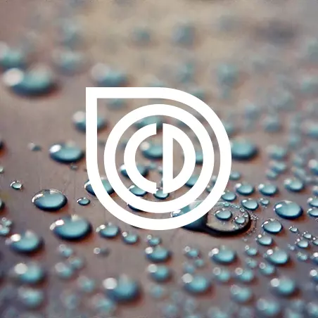 Climate Dry Logo on water drops