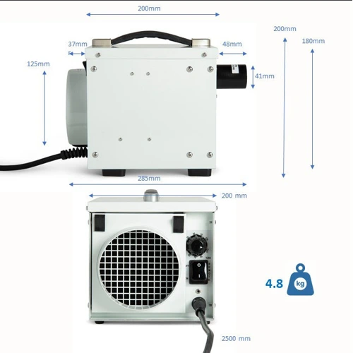 Ecor Pro DH800 DryFan 220v Desiccant Dehumidifier