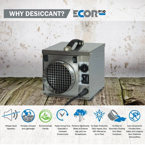 Ecor Pro DH800 INOX 220v Desiccant Dehumidifier