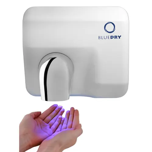 BlueDry Blue Storm Electric Rotating Nozzle Hand Dryer