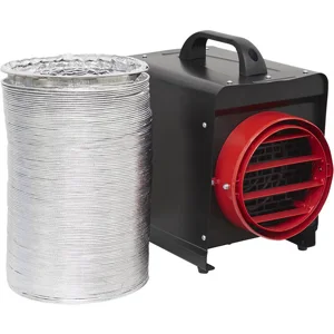 Sealey DEH2001 Electric Fan Heater with 6m Ducting 230v