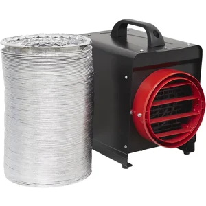 Sealey DEH3001 Industrial Fan Heater with 6m Ducting 230v