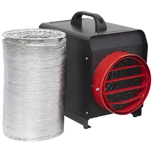 Sealey DEH5001 Industrial Fan Heater with 6m Ducting - 3 Phase